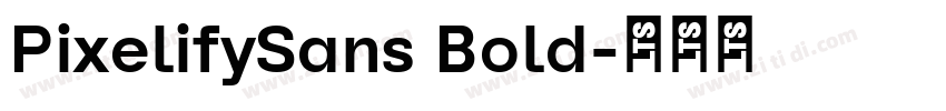 PixelifySans Bold字体转换